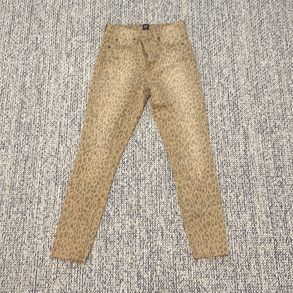 Leopard Gap skinny Jeans size 4